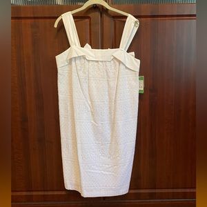 NWT Lilly Pulitzer White Eyelet Sundress with Bows